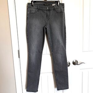 Level 99 Liza Skinny Denim Jeans Blue Gray Pinstripes Size 30